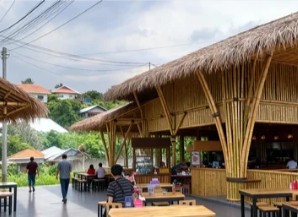 saung bambu restoran